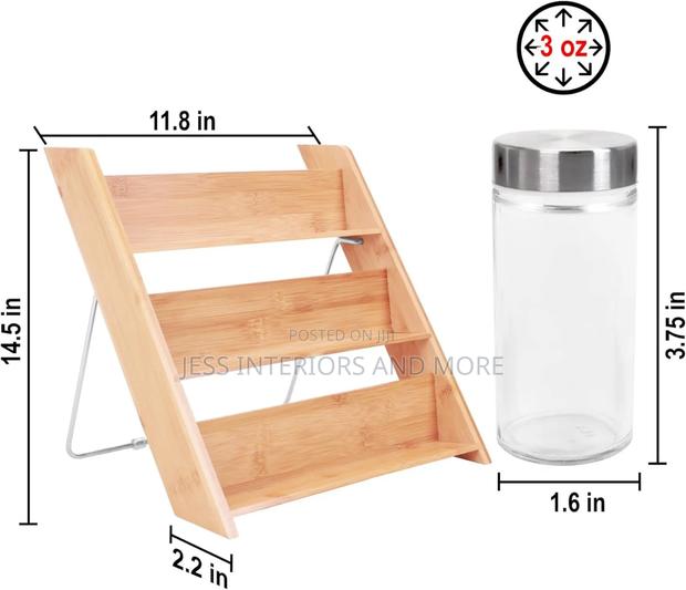 18 Jar Counter Top Spice Organiser Filled With Spice · Photo 5