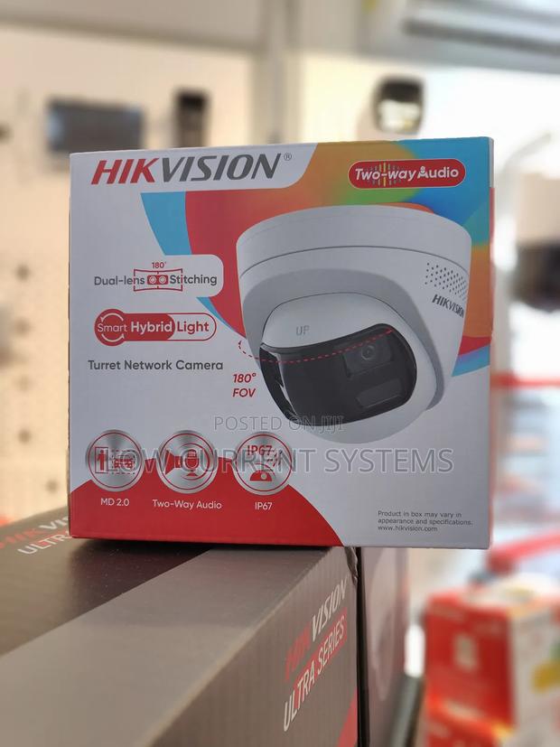 Hikvision Panoramic Dual-Lens Two Way Audio Ip Camera 6mp Colorvu · Photo 1