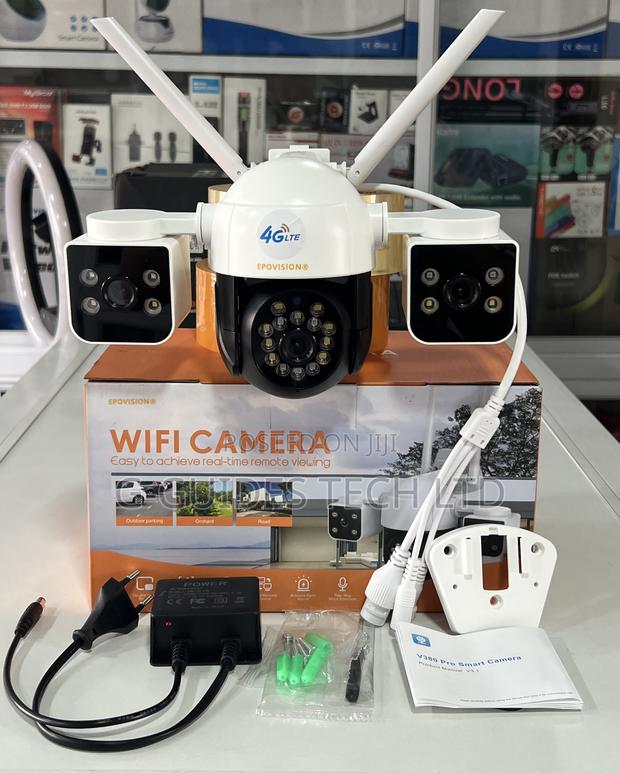 M2 Triple-Lens 4g Camera 3mp , V380 4g PTZ Camera 3-Lens · Photo 1
