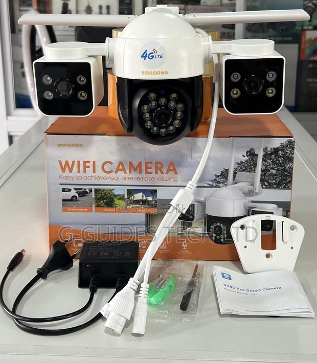 M2 Triple-Lens 4g Camera 3mp , V380 4g PTZ Camera 3-Lens · Photo 4