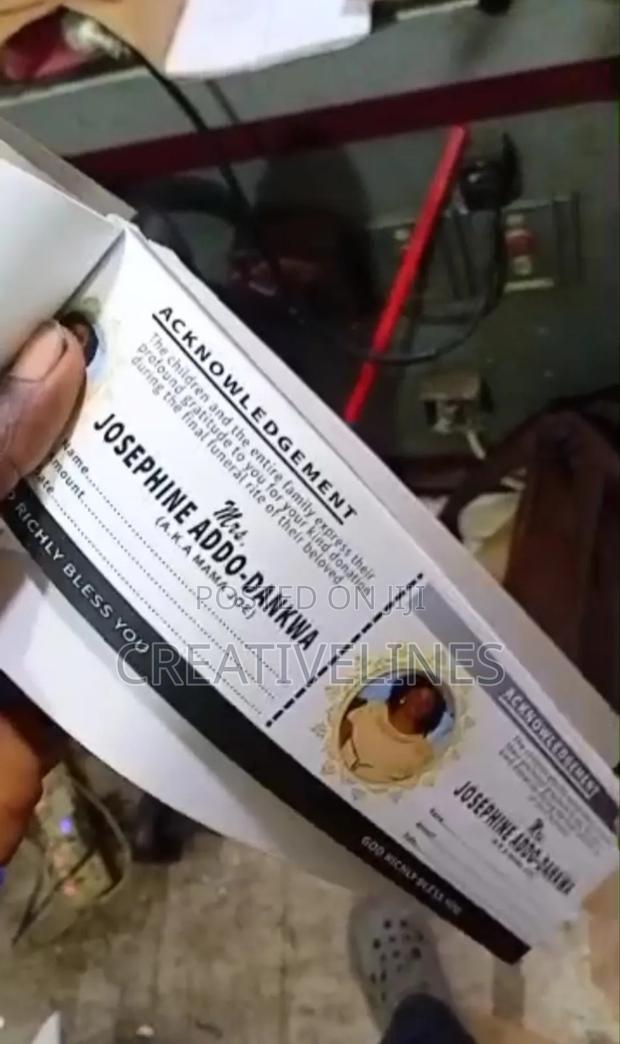 Customised Funeral Ticket · Photo 1