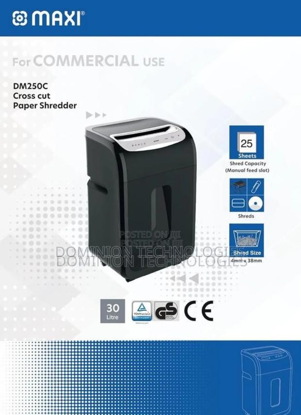 Maxi Paper Shredder 25-sheet Cross-cut 30ltr Shredder Dm250c · Photo 2