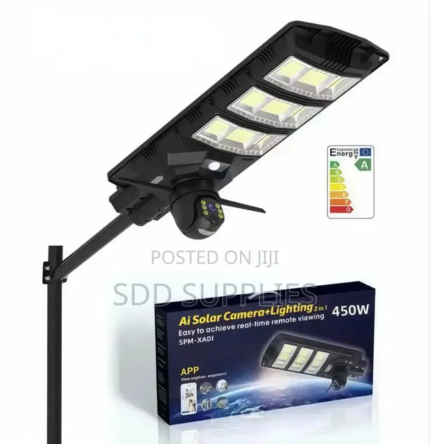 Wifi Solar Streetlight Street Light Security Camera · Photo 1