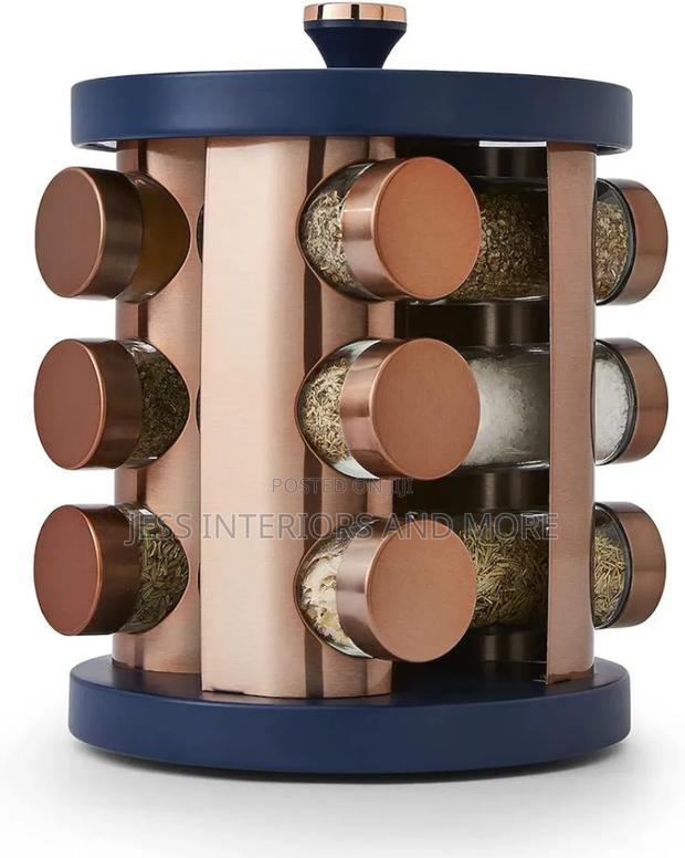 Tower 12 Jar Rotating Spice Rack With Pre-Filled Spices · Photo 1