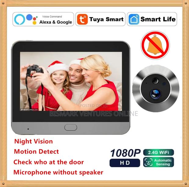 Smart Tuya 3mp Peephole Door Camera Digital Door Viewer · Photo 3