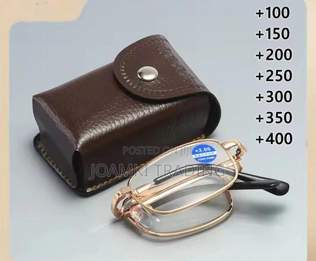 Presbyopia Anti Blue Light Reading, Metal Foldable Glasses. · Photo 2