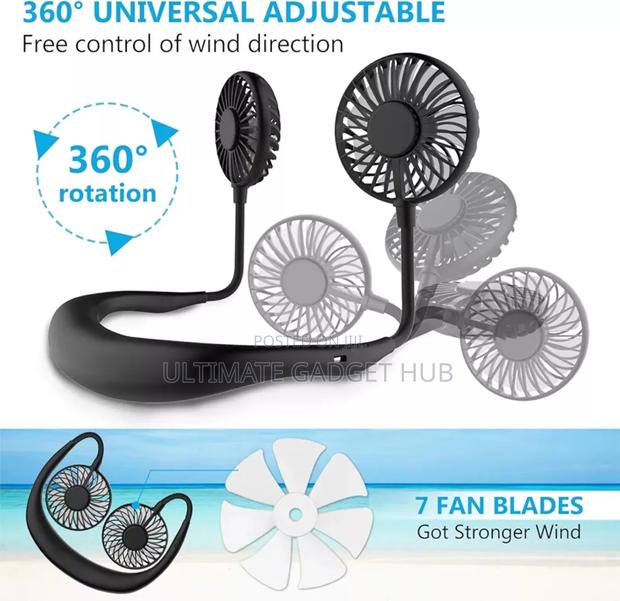 Hands Free Neckband Fan · Photo 3