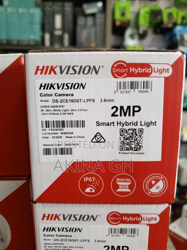 Hikvision 2mp Analog Smart Hybrid Color Camera Bullet · Photo 2
