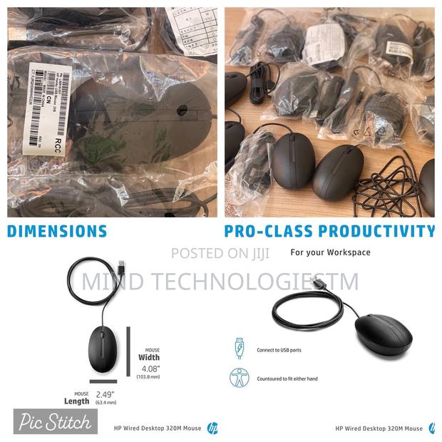 Hp Wired Desktop 320m Mouse · Photo 3