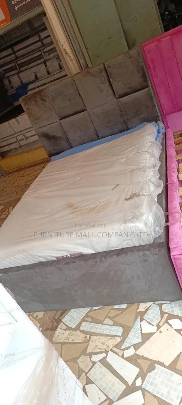 Elegant Double Frame With Mattress 54x75๐ฅฐ๐๐. Free Delivry ยท Photo 1