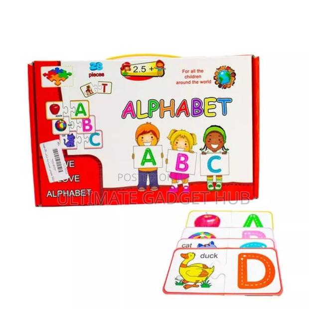 English Letters and Numbers Puzzle Match · Photo 4