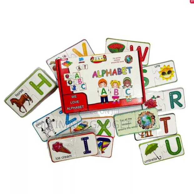 English Letters and Numbers Puzzle Match · Photo 5