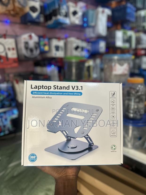 Laptop Stand Metallic Foldable · Photo 1