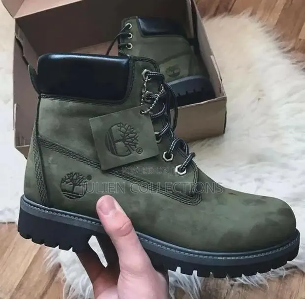 Timberland Boots Waterproof Army Green and Black · Photo 1