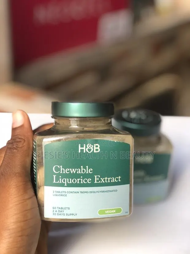 Holland Barrett Chewable Liquorice 760mg 60 Tablets · Photo 1