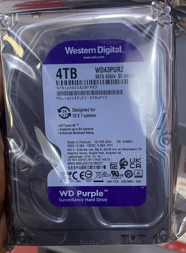 4tb Surveillance Hard Drive Wd Purple · Photo 2