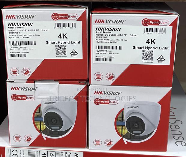 Hikvision Ds-2ce76u0t-LPF 8mp Analog Fullcolor Indoor Camera · Photo 1