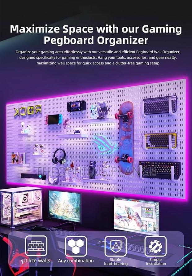 Pegboard Gaming/ Office Organizer · Photo 2