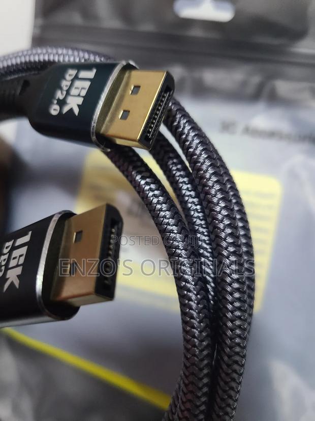 Dp 2.1 Cable High Resolution 80gbps Braided New · Photo 2