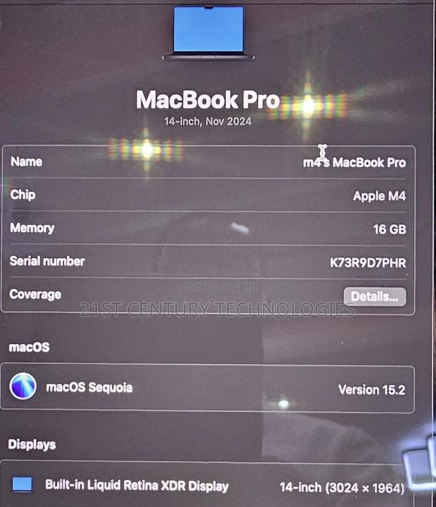 Laptop Apple MacBook Pro 2024 M4 14-inch 16GB Apple M4 Pro SSD 512GB · Photo 4