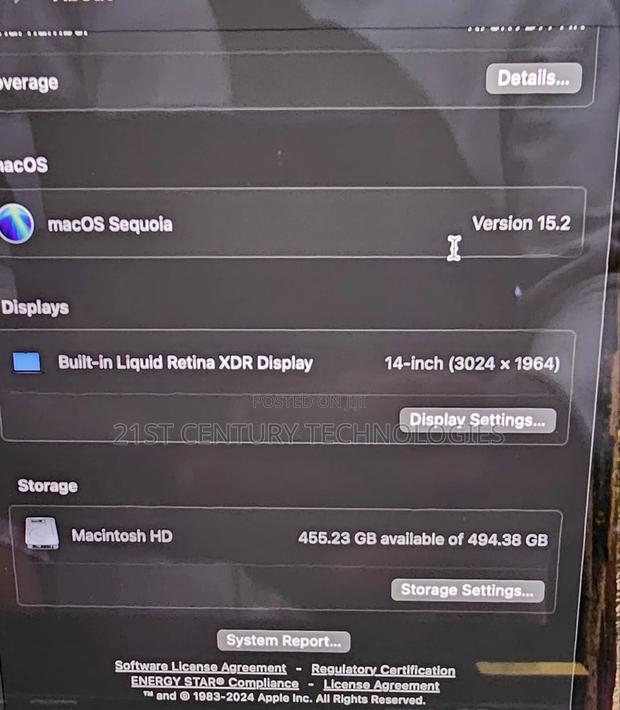 Laptop Apple MacBook Pro 2024 M4 14-inch 16GB Apple M4 Pro SSD 512GB · Photo 5