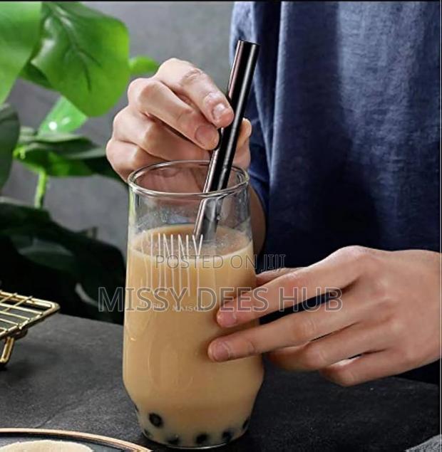 Sunny Glass Bottle /Cup With Bamboo Lid and Glass Straw · Photo 3