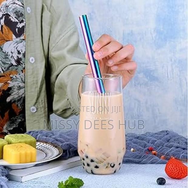 Sunny Glass Bottle /Cup With Bamboo Lid and Glass Straw · Photo 4