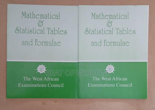 Mathematical Statistical Tables and Formulae · Photo 1