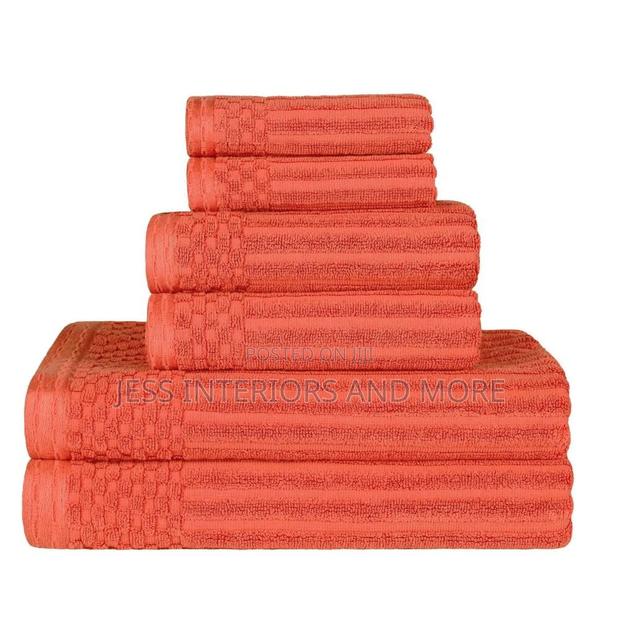 Ribbed Cotton 6-Piece Towel Set · Photo 2