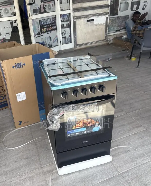 Lovely Design Midea Gas Oven 4 Burner(Black)Glass Door · Photo 1