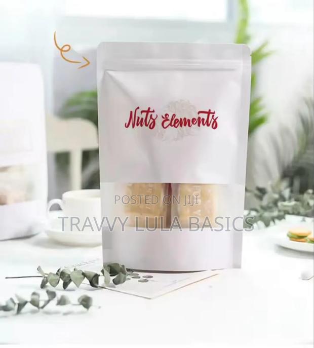 New White Craft Paper Ziplock Stand Up Pouch · Photo 4
