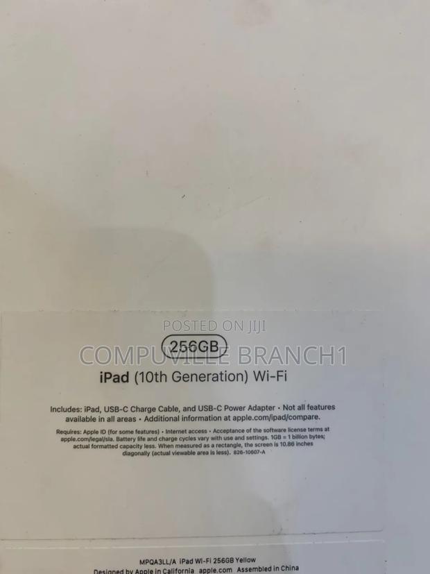 New Apple iPad Wi-Fi 256 GB Yellow · Photo 3