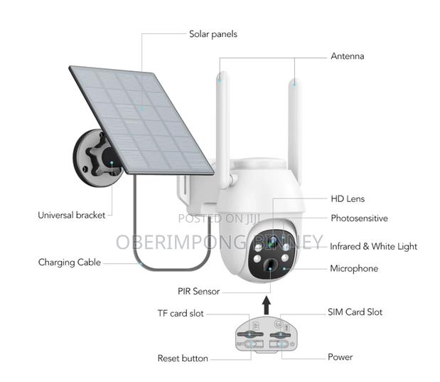 4g Solar Camera Ubox Sim Version CCTV · Photo 1