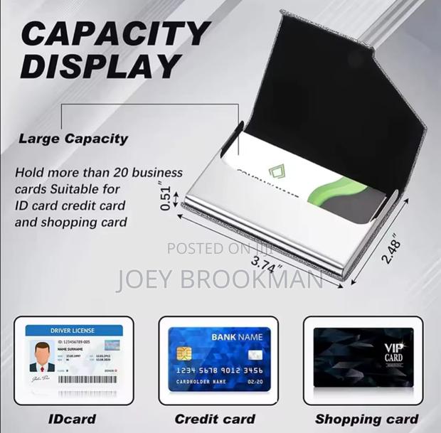 Card Holder Men Rfid Blocking Aluminum Metal Slim Wallet · Photo 4