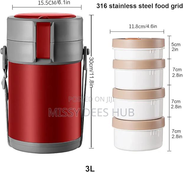 4-Bowls Food Flask · Photo 8