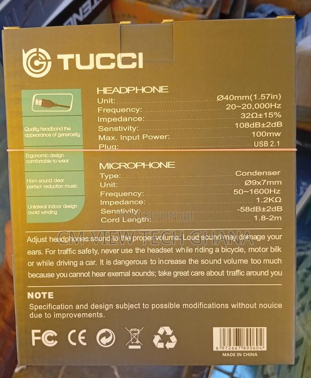 Q6 Tucci Usb Headset (Headphone) · Photo 2
