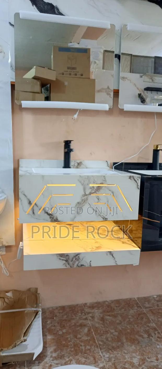 Cabinet Vanity Basin With Led Light · Photo 2
