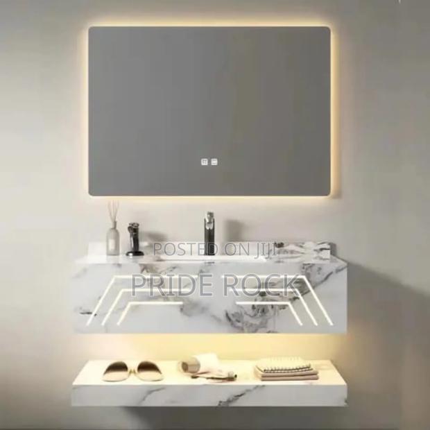 Cabinet Vanity Basin With Led Light · Photo 3