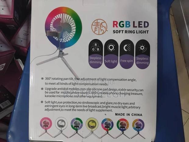 Rgb Led Electric Fan Direct Broadcast Lamp · Photo 2