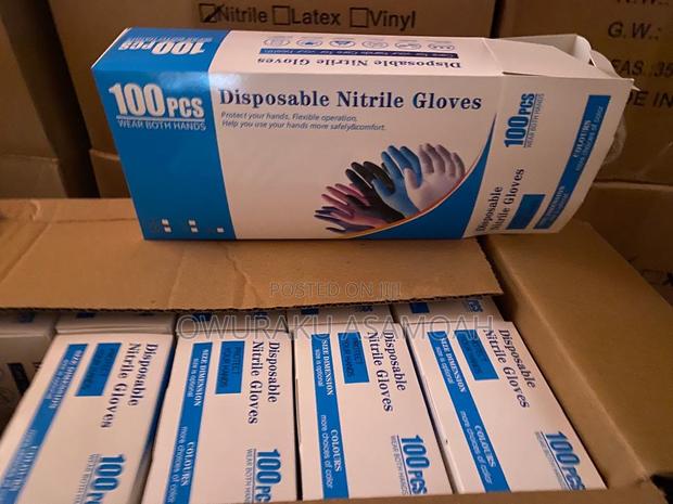 Disposable Nitrile Powder Free Blue Gloves · Photo 5