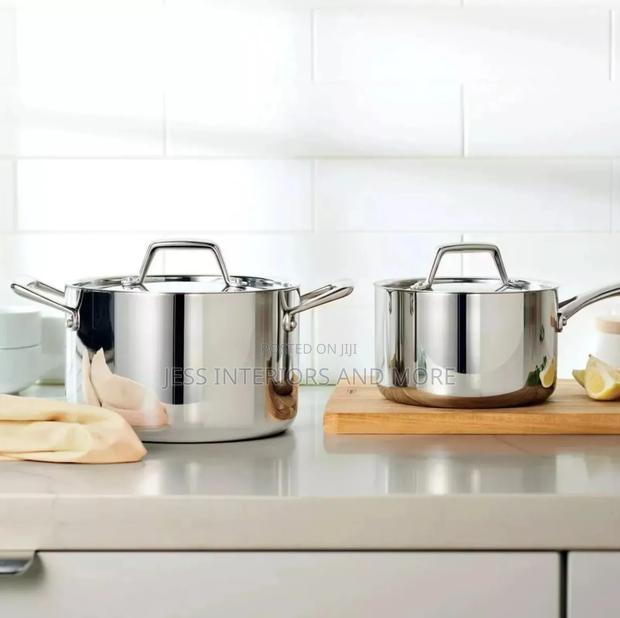 Tramontina Tri-Ply Coated Saucepan Set, 4 Pieces · Photo 1