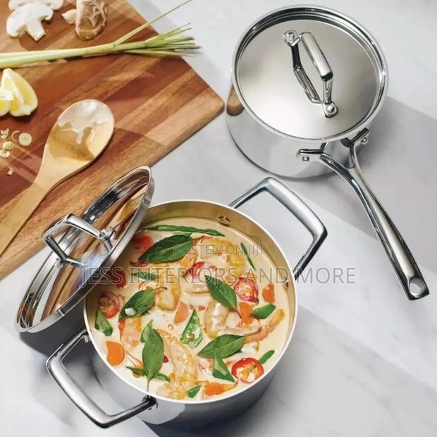 Tramontina Tri-Ply Coated Saucepan Set, 4 Pieces · Photo 2