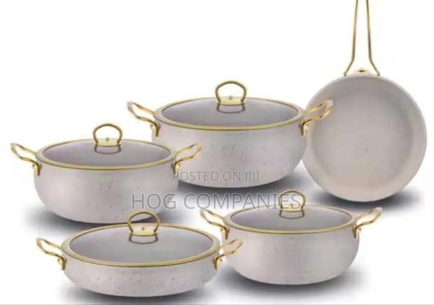 Granite Cookware Set Non-Stick Pot Pan Glass Lid · Photo 1