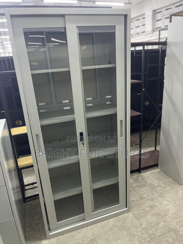 Office Cabinet With Glass Sliding Door(Metal) · Photo 3