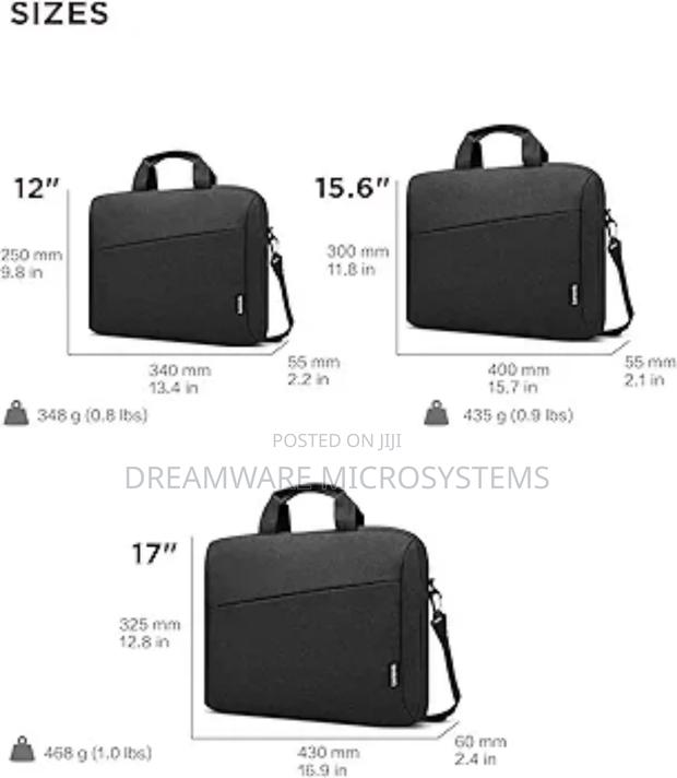 Lenovo 16" Laptop Shoulder Bag T210 Water Repellent - Black · Photo 4