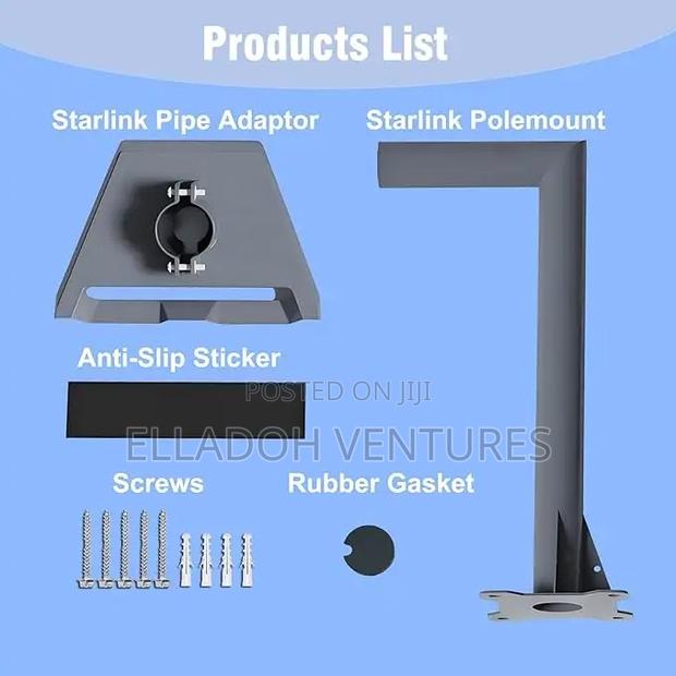 Starlink V3 Short Pipe Mount With Adapter · Photo 1