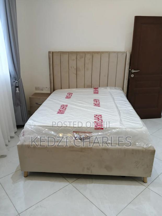 Double Bed and Bed Frame With Side Drawer · Photo 1
