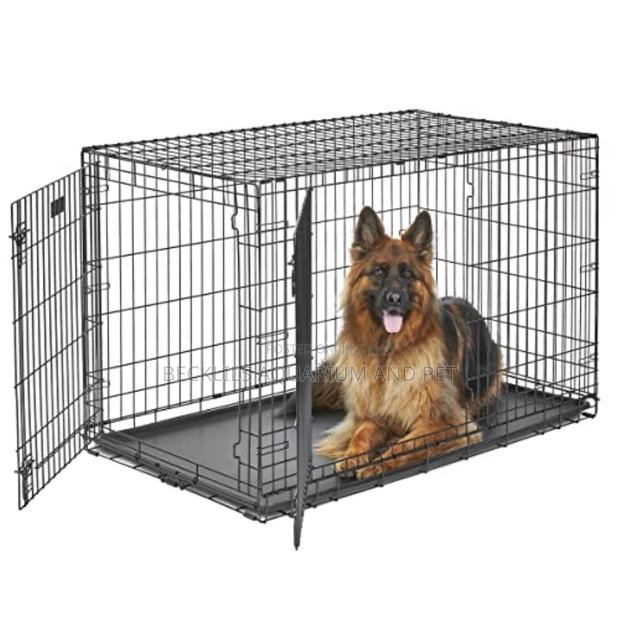 XXXXXL in and Outdoor Metallic Dog Cage (48 Inches) · Photo 1