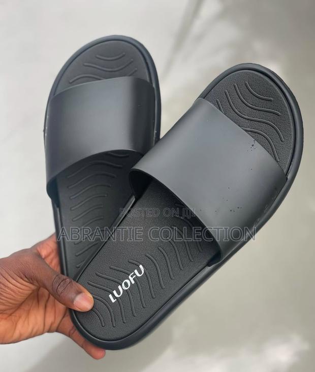 Authentic Luofu All Black Slides · Photo 2