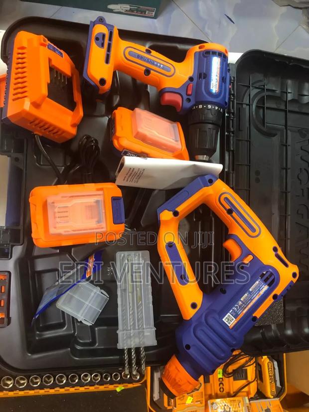Wadfow Cordless 20v Drill Rotary Hammer 16mm+ 2 Battery · Photo 3